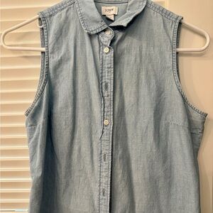J. Crew Light Blue Sleeveless Top